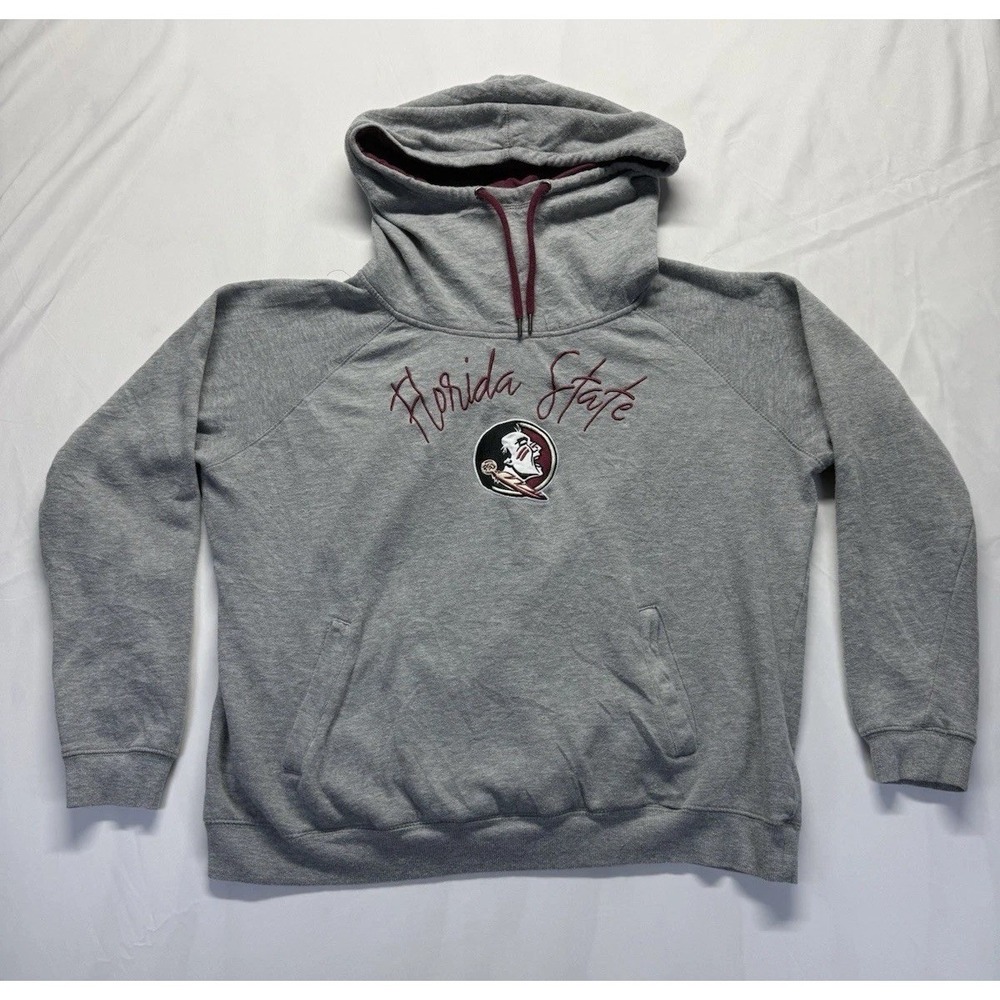 Stadium Athletics Florida State Seminoles XL Embroidered Hoodie gray pullover